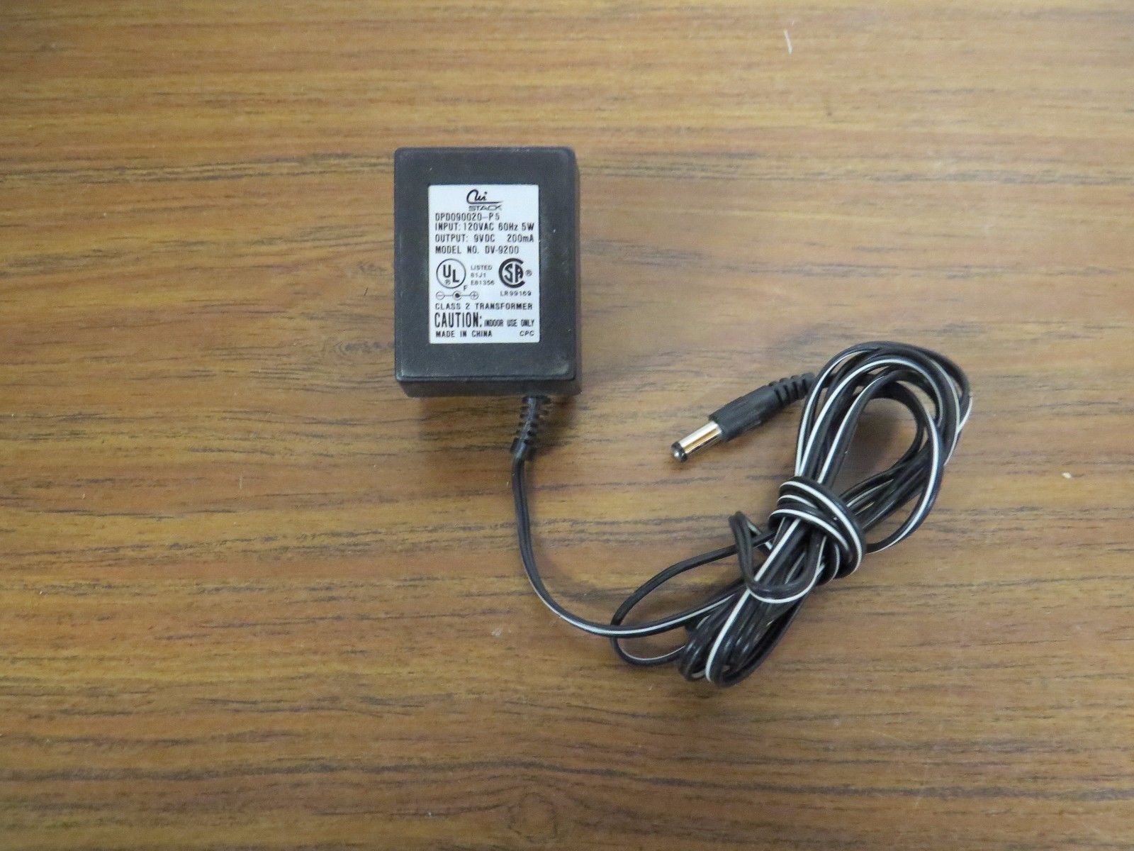 *100% Brand NEW* CUI Stack DV-9200 9VDC 200mA AC ADAPTER POWER SUPPLY - Click Image to Close